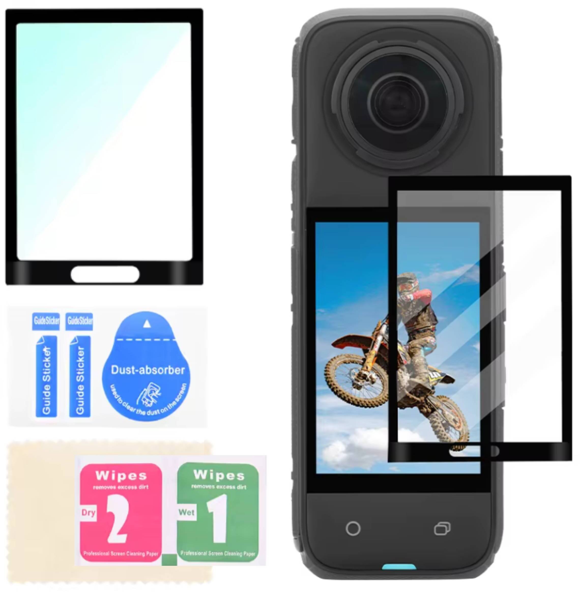 FOLIA OCHRONNA SZKŁO HARTOWANE NA EKRAN DO KAMERY SPORTOWEJ INSTA360 X5 / X4