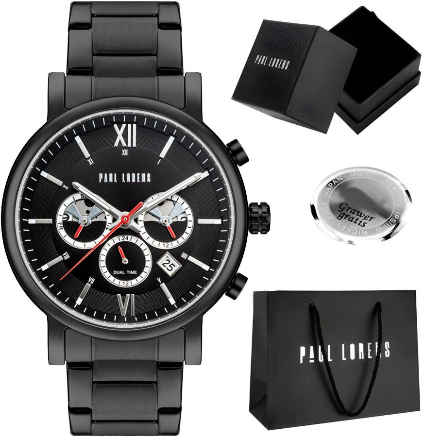 Zegarek męski Paul Lorens MODERO-1A5 Z GRAWEREM
