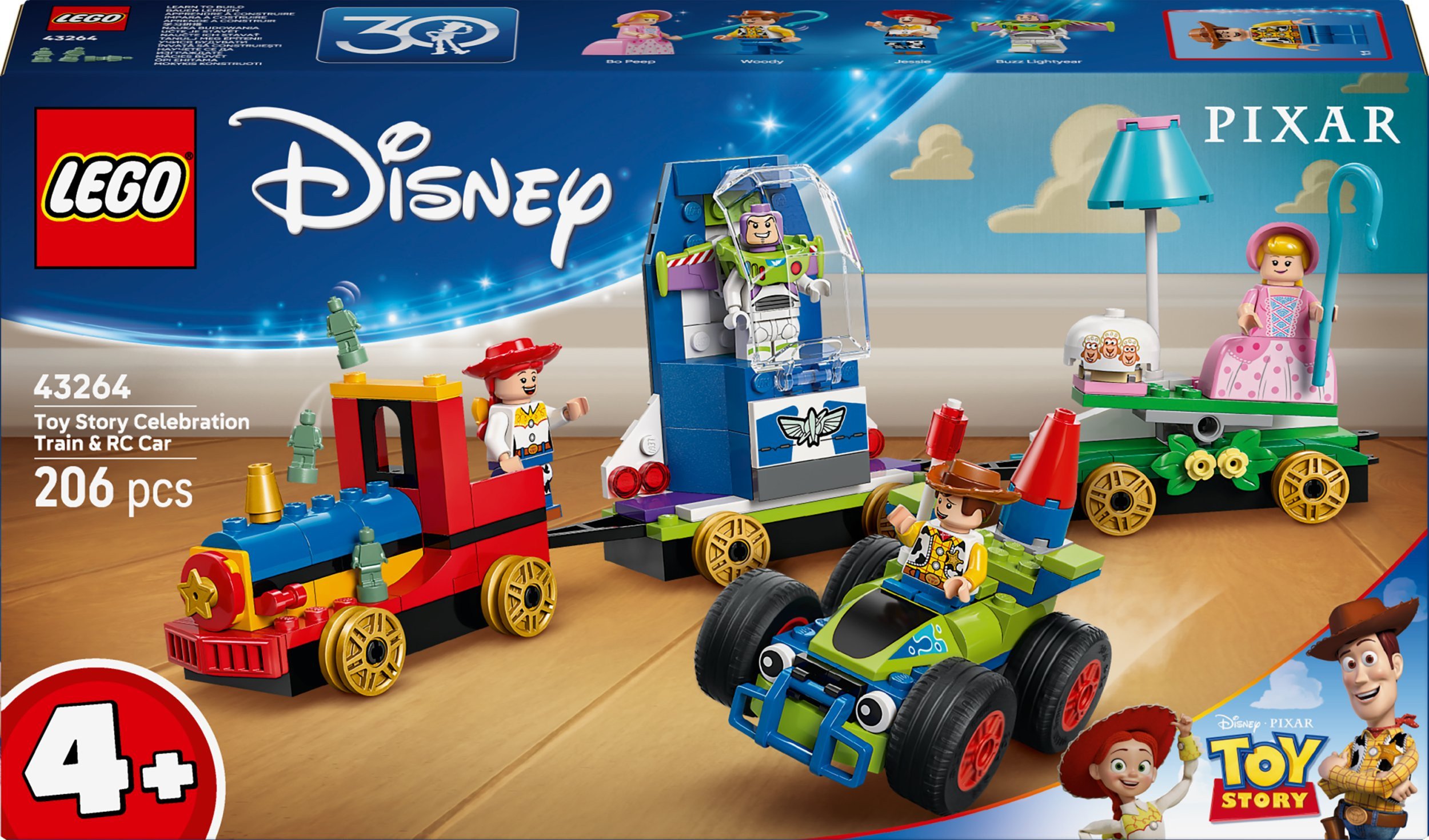 LEGO Disney Toy Story — Okolicznościowy pociąg i Pan Sterowany 3 szt. (43264)