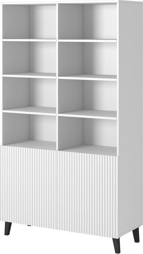 Cama Meble Regał PAFOS 100x40xH176,5 biały mat
