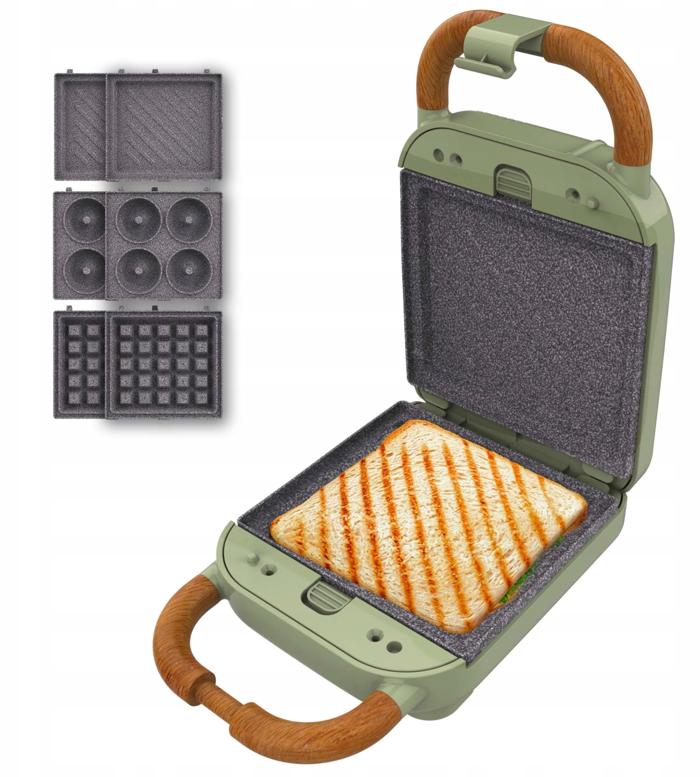 Opiekacz Cecotec Rock'nToast Retro One Green