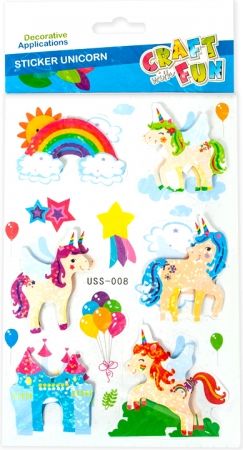 Craft with Fun Naklejki 100x190 Jednorozec 3d Pbh 20/160