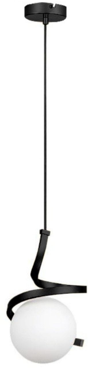 Lampa sufitowa szklana metalowa wisząca AT5-1SZ-Black