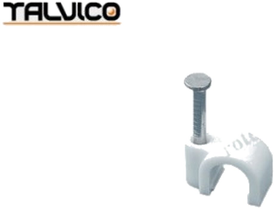 Uchwyt do przewodu 6-7mm okrągły 100szt białe