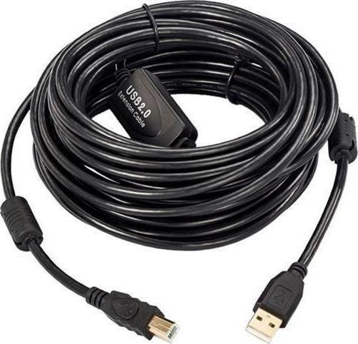 Kabel USB MicroConnect USB-A - USB-B 5 m Czarny (USBAB5B-ACTIVE)