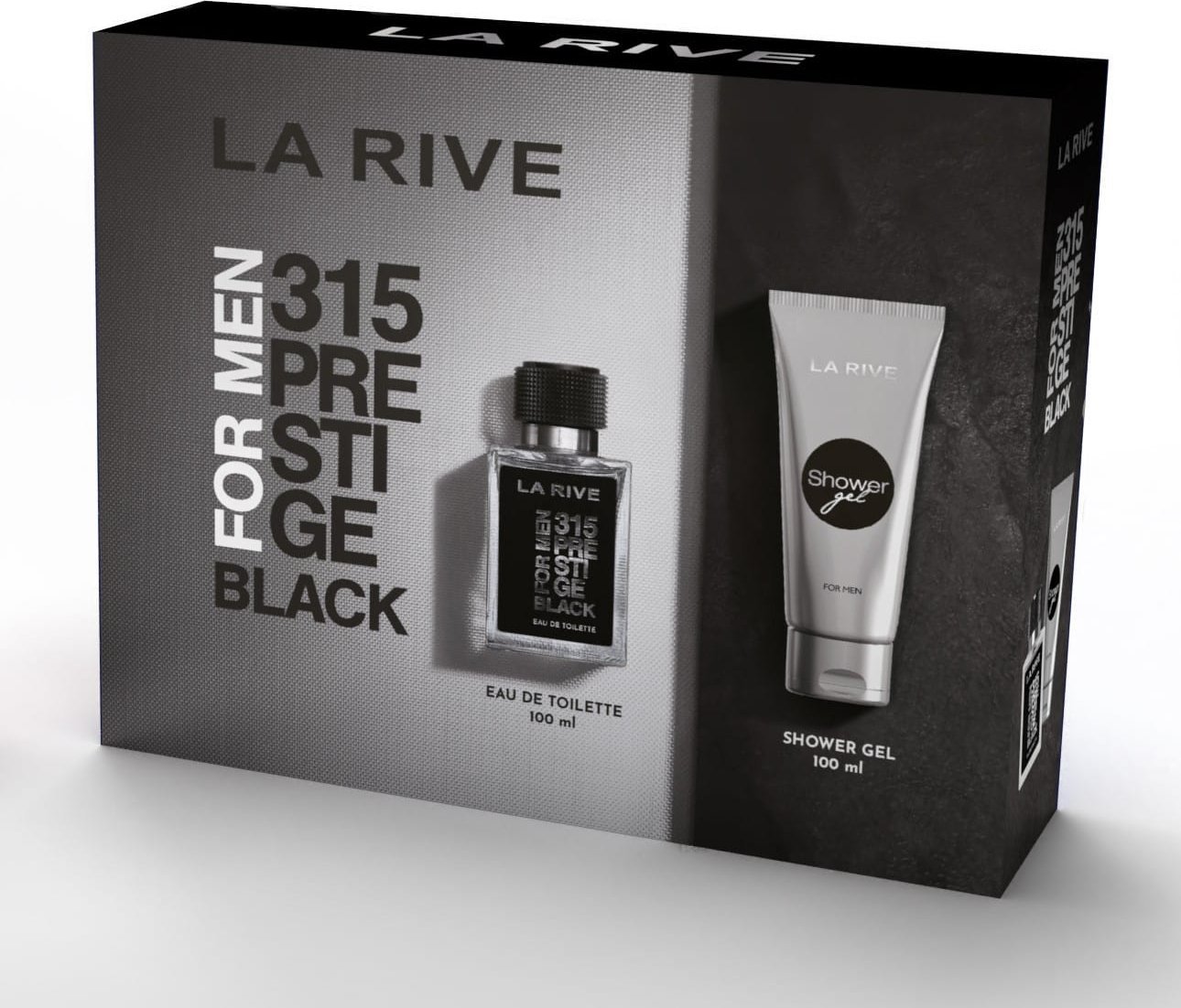 La Rive LA RIVE Man Zestaw prezentowy 315 Prestige Black (woda toaletowa 100 ml + żel pod prysznic 100 ml)