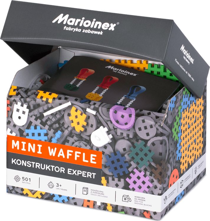 Marioinex Klocki Mini Waffle Konstruktor Expert 501 elementów