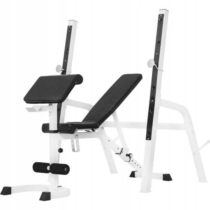 Ławka pod sztangę z modlitewnikiem i stojakami