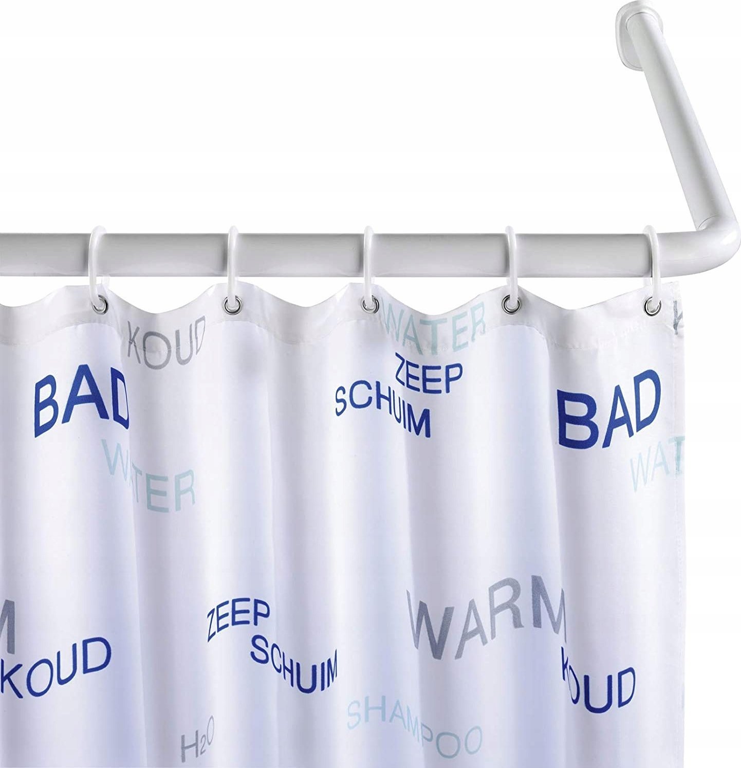 Wenko Uniwersalny drążek do zasłony prysznicowej, Ø 2,5 cm, WENKO