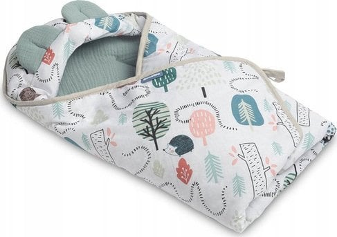 Sensillo OTULACZ MUŚLINOWY DO FOTELIKA - JEŻE SZMARAGDOWY