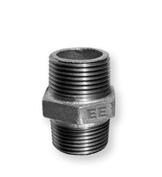 Odlewnia Zawiercie Nypel N8 1" czarny - 13795