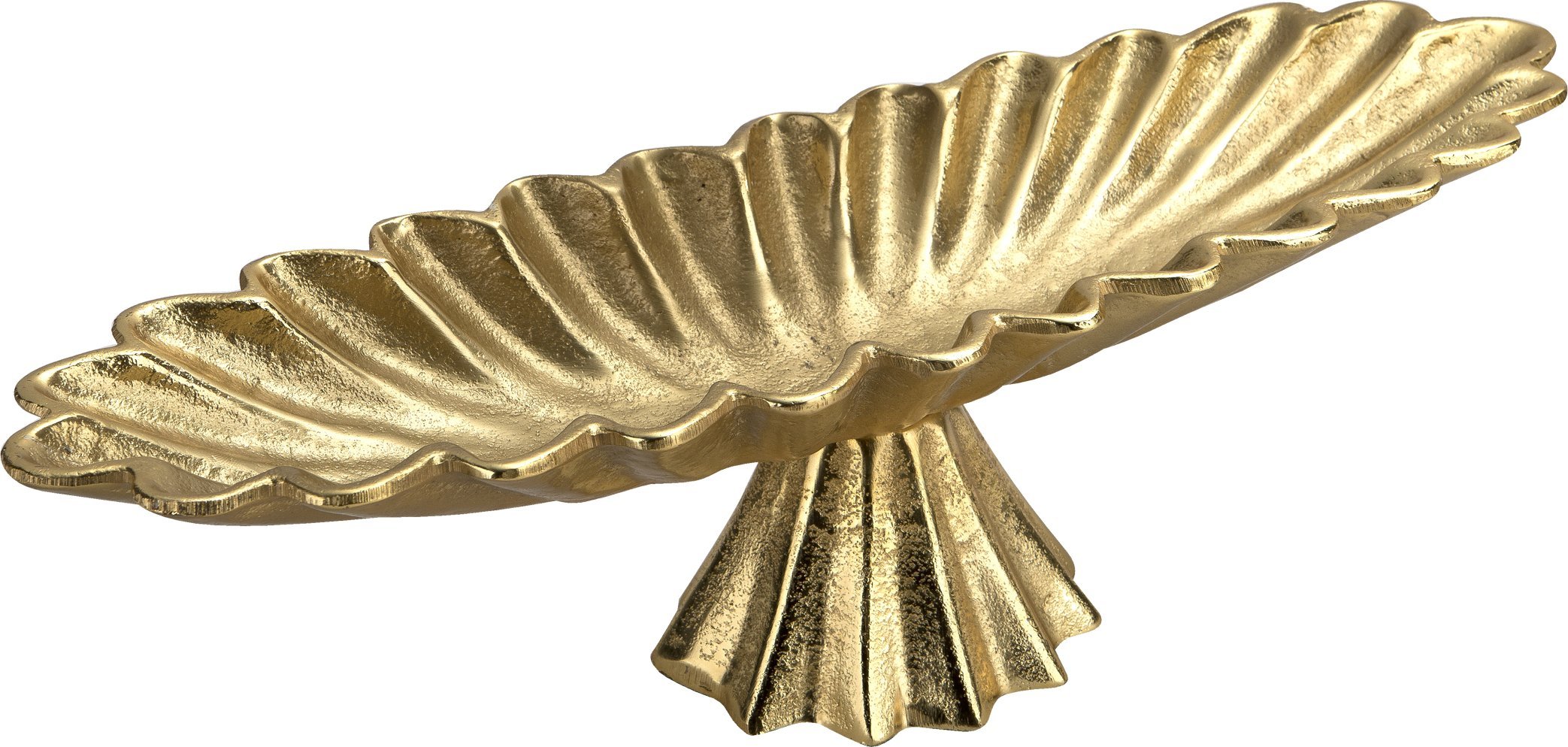 Patera ozdobna metalowa 43 cm złota