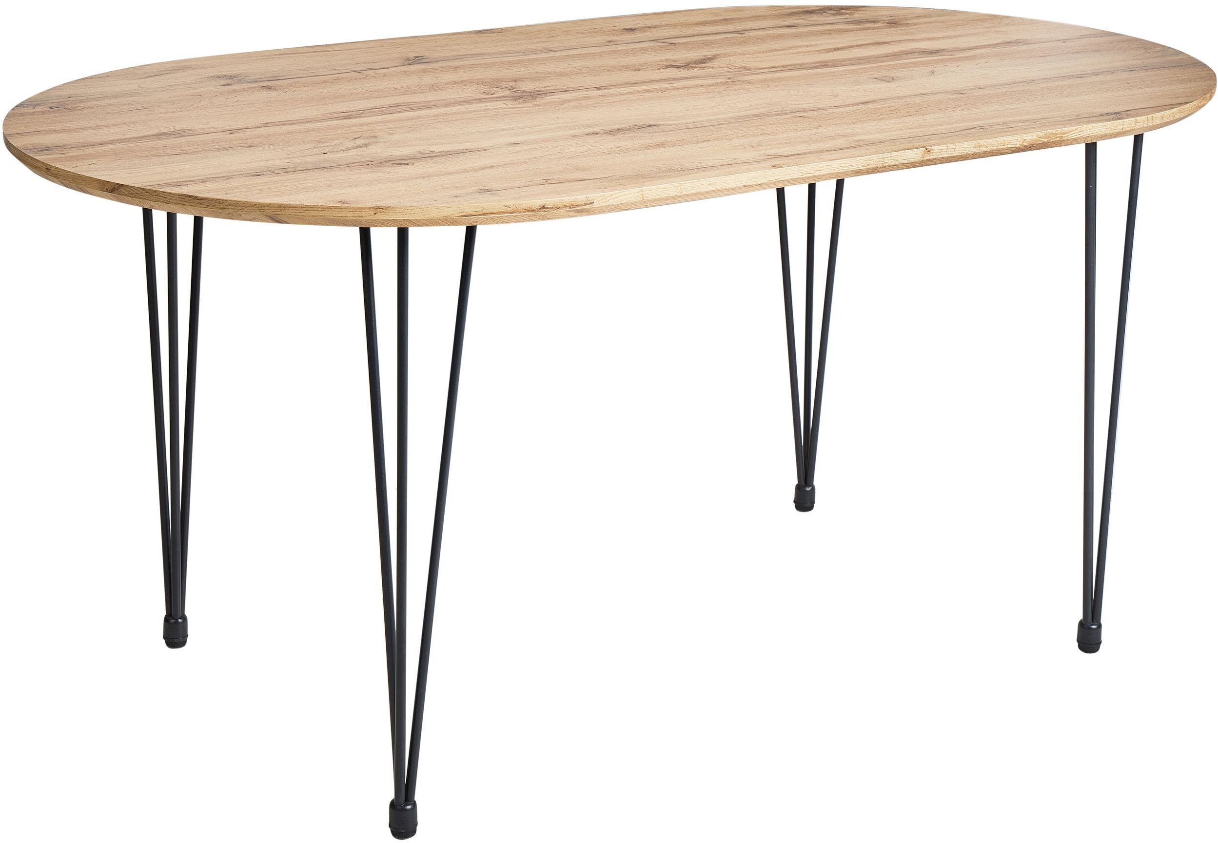 Stół do jadalni CAVELL Jasnobrązowy 160 cm 90 cm