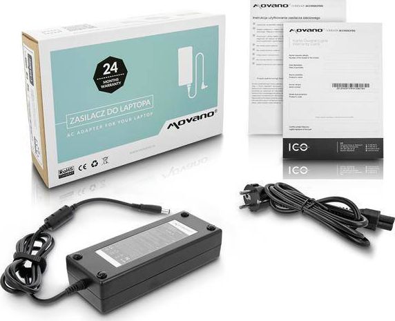 Zasilacz do laptopa Movano 130 W, 5 mm, 6.7 A, 19.5 V (ZZ/DEL19567)