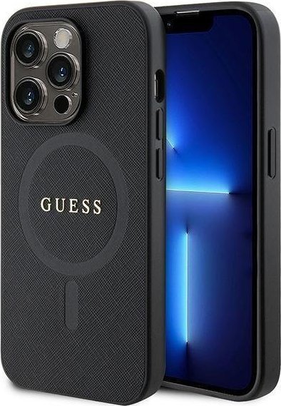 Guess GUHMP15LPSAHMCK iPhone 15 Pro 6.1" czarny/black hardcase Saffiano MagSafe