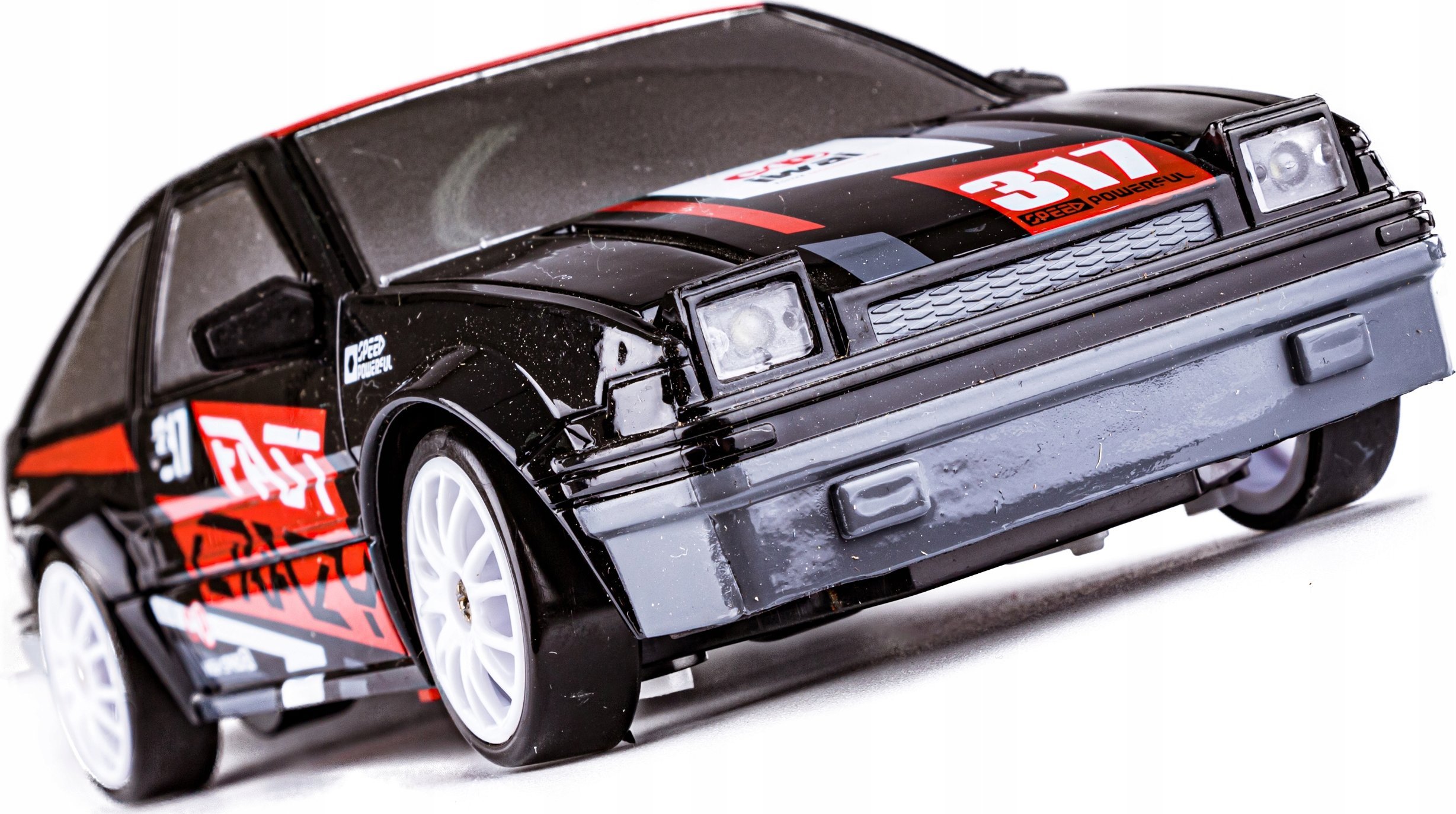 Samochód Do Driftu, Auto RC Drift 1:24 2,4 GHz 4WD CZARNY
