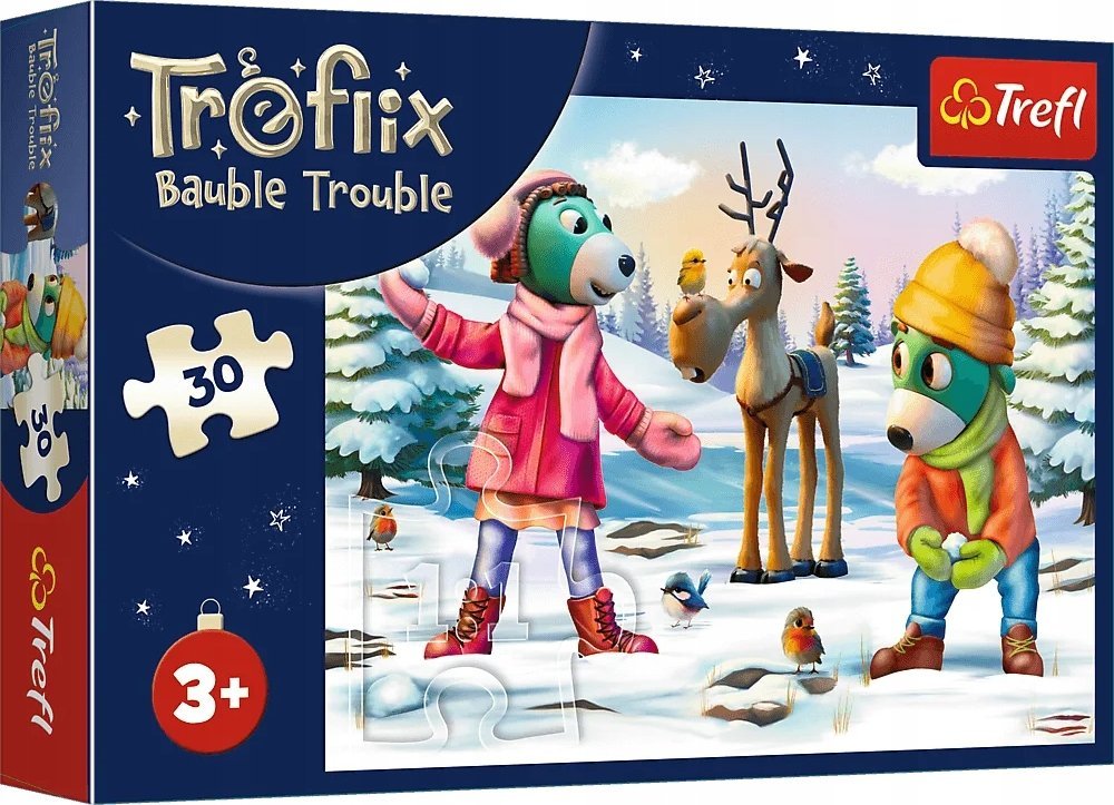 Trefl Puzzle Świąteczny czas Treflików 30 elementów (18313)