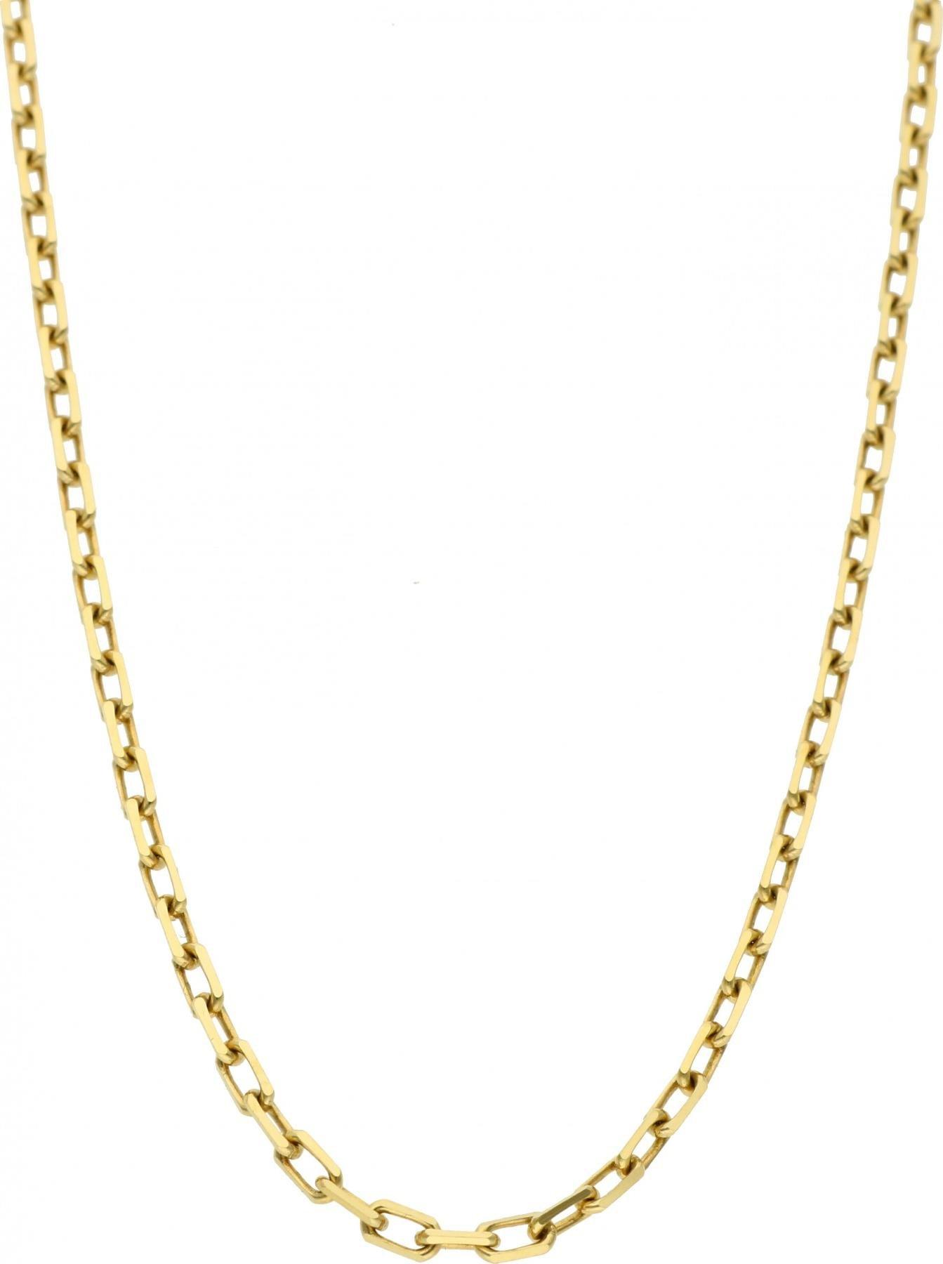 Rosanto Złoty pełny kuty łańcuszek ankier 55 cm