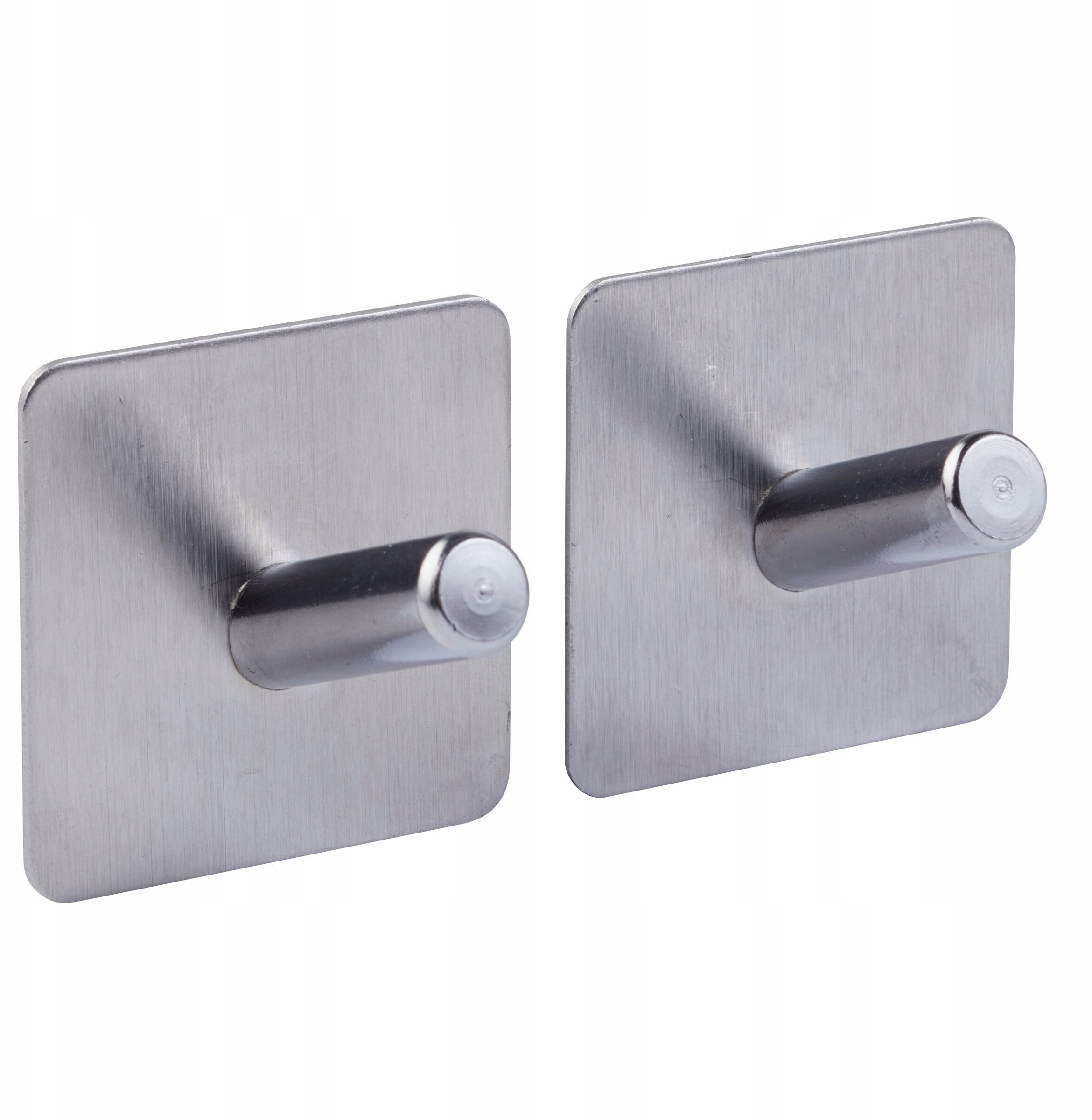 Zestaw 2 wieszaków samoprzylepnych STIKY, stal nierdzewna