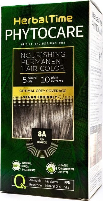 ENERGY OF VITAMINS HERBAL TIME Phytocare Farba do włosów naturalna 8A Ash Blonde