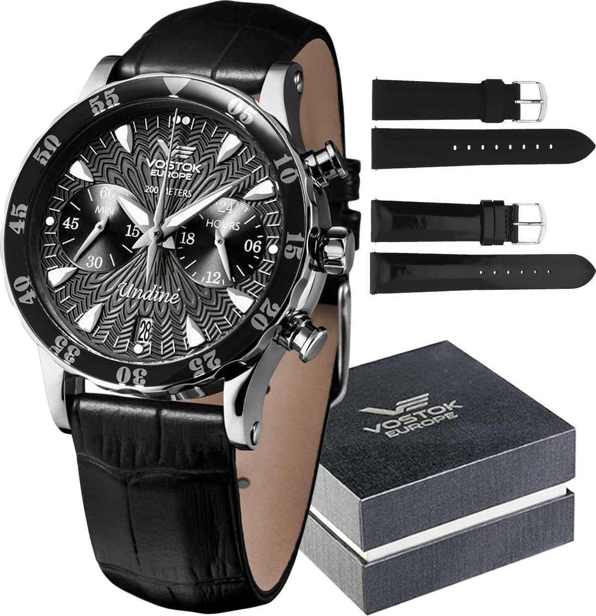 Zegarek Vostok Europe Zegarek damski Vostok Europe VK64-515A523 czarny