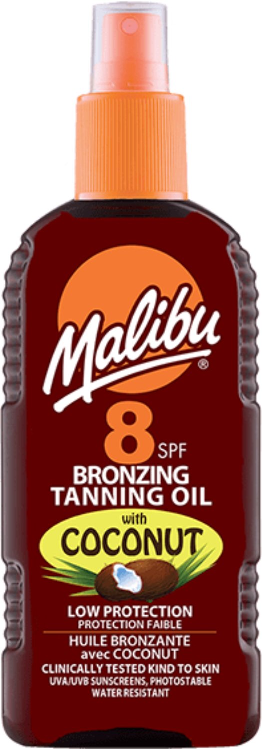 Malibu Bronzing Olejek Brązujący Z Kokosem SPF8 200ml