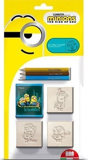 Multiprint MULTIPRINT MINIONKI PIECZĄTKI BLISTER 3 SZT