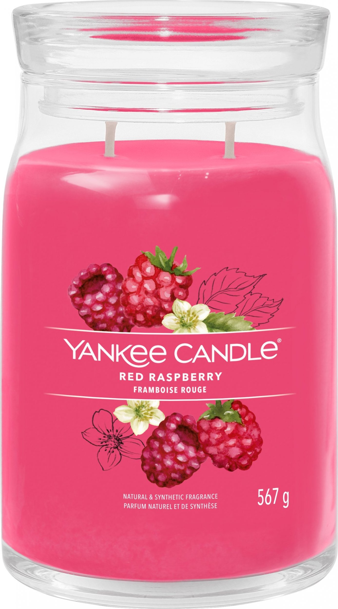 Yankee Candle Yankee Candle Signature Red Raspberry Świeca Duża 567g