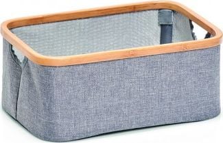 Zeller Zeller, Duży koszyk do przechowywania, płótno/bambus, szary