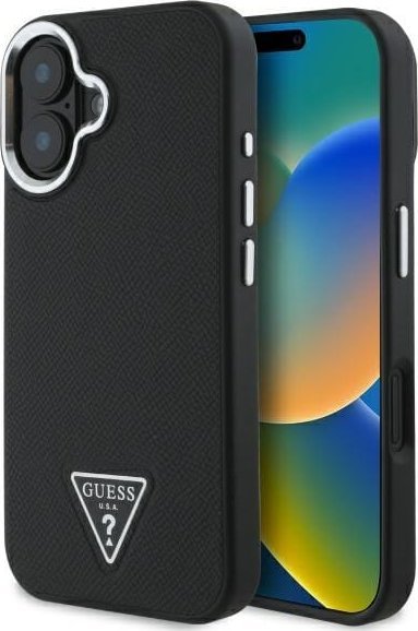 Guess Guess GUHMP16MPGTSPSK iPhone 16 Plus 6.7" black/black hardcase Grained Triangle MagSafe