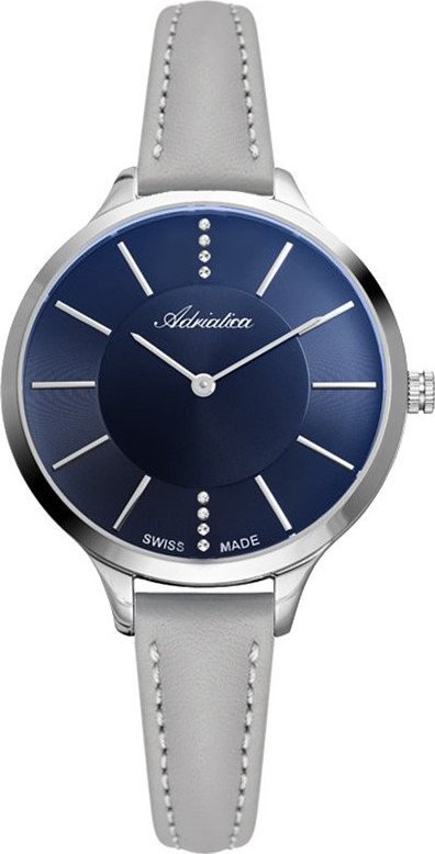 Zegarek Adriatica Zegarek damski Adriatica A3433.5G15Q CYRKONIE szary