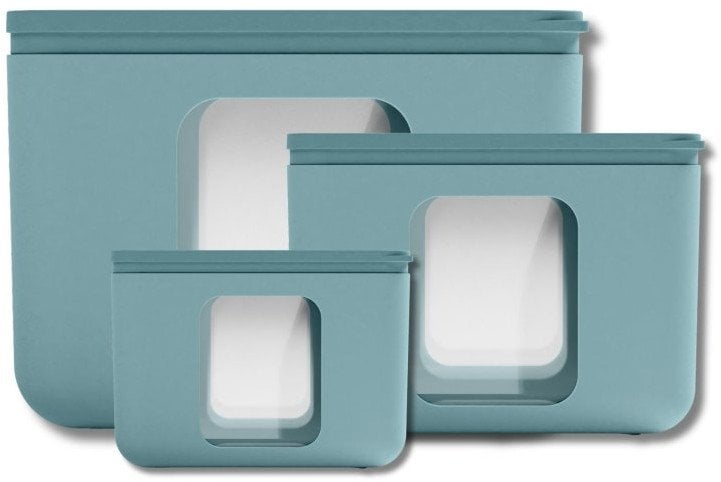 QUADRO Zestaw pojemników, turkusowy