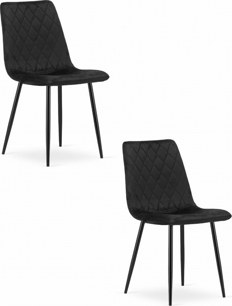 Leobert Krzesło TURIN - czarny aksamit x 2