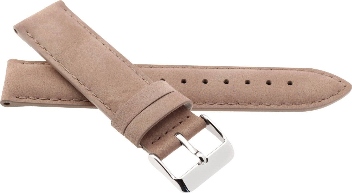 JVD Skórzany pasek do zegarka 20 mm JVD R41921-20 beżowy