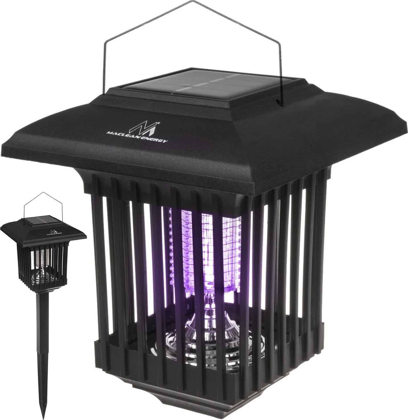 Maclean Solarna lampa owadobójcza LED Maclean, IP44, LED/UV, akumulator 2*AA Ni-MH 200 mAh, solar 2V DC MCE448