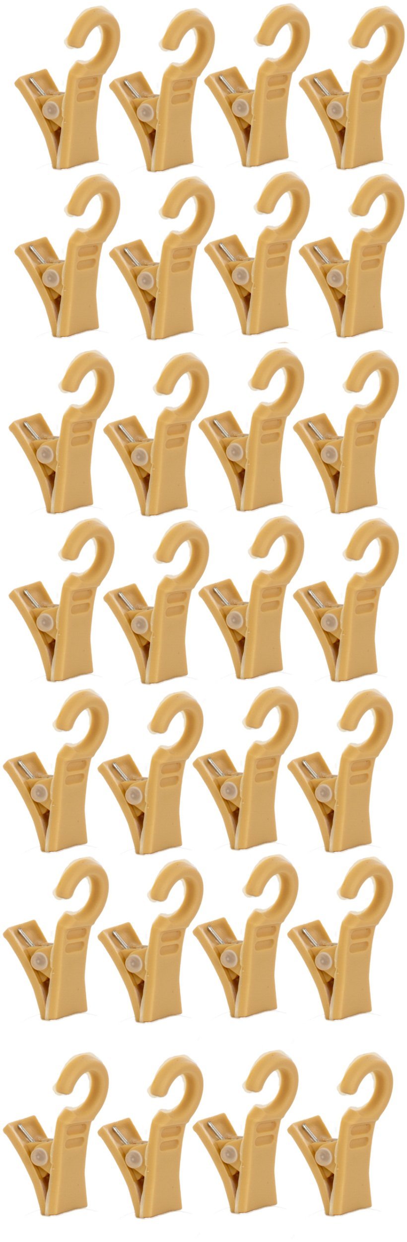 CLIPS FOR RING PL. BEIGE D28 (30)