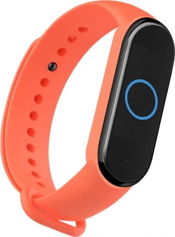 Hurtel Opaska Xiaomi Mi Band 5 Silikonowa Pomarańczowa