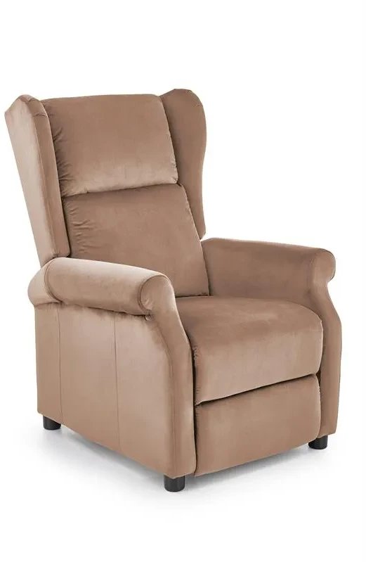 Fotel AGUSTIN 2 VELVET beżowy rozkładany HALMAR