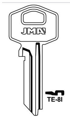 BLANK KEY TSA22(TE-8I) TESA