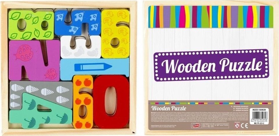 Mega Creative Układanka drewniana cyferki 10 elementów