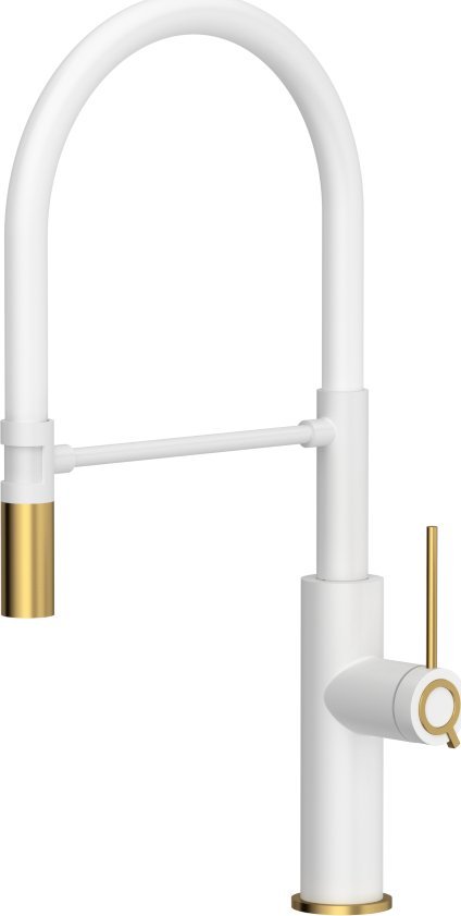 Bateria kuchenna Quadron Gemma Q Line SteelQ stojąca biała ze złotymi elementami (84818011)