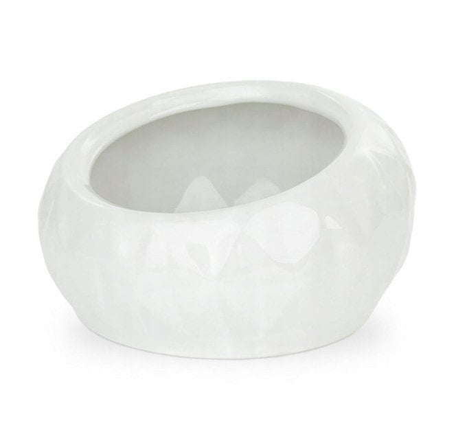 Barry King Miska dla kota/psa, biała, ceramiczna, 13cm