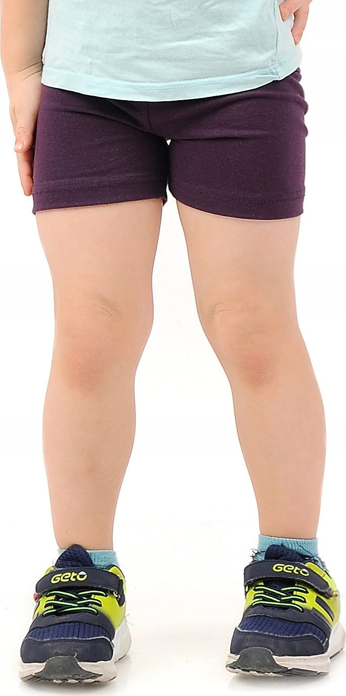 Krótkie spodenki chłopięce Kolarki dziecięce Getry 1/2 Szorty Śliwkowe 86