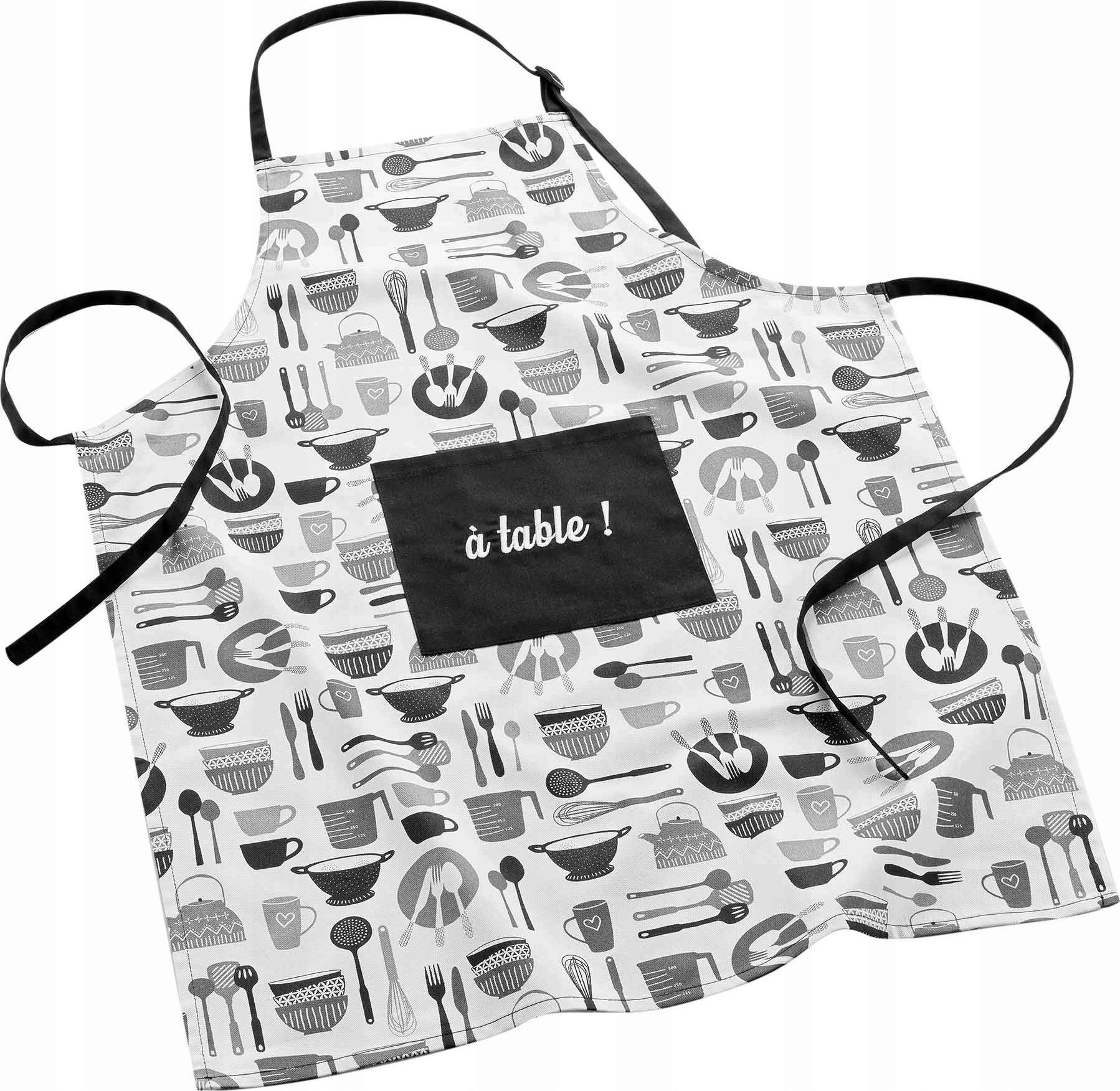 Douceur d`Interieur Fartuch kuchenny z kieszenią, 100% bawełny, uniwersalny rozmiar