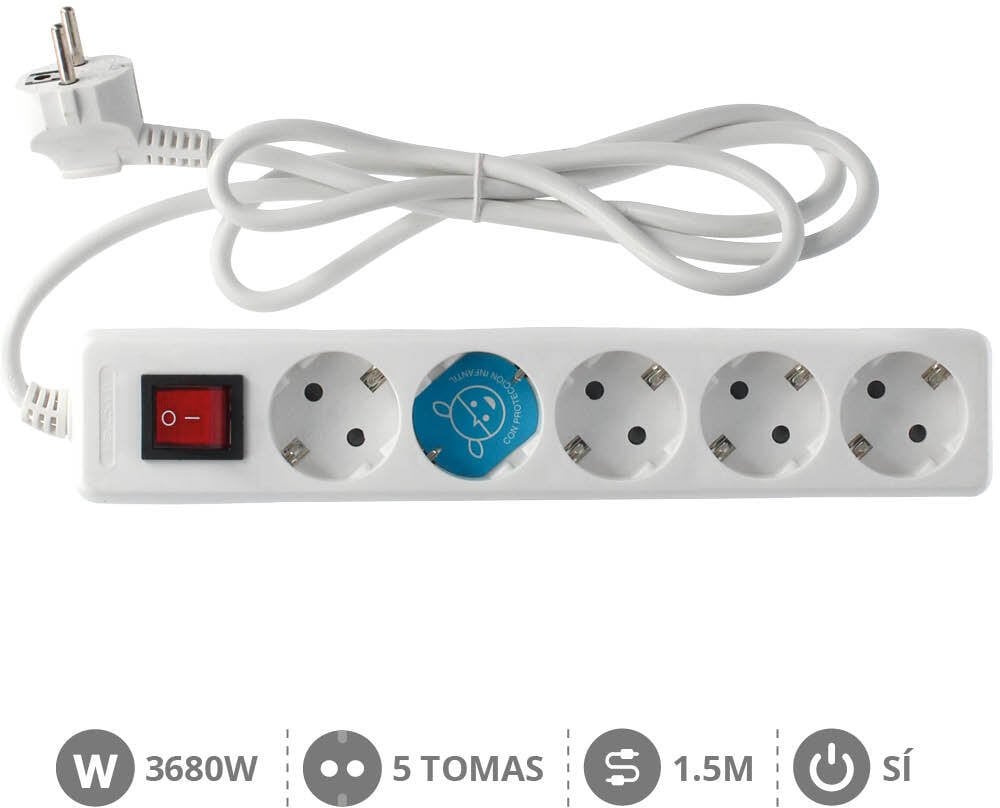 GSC (1940131) extension cord with switch 5Z 1 5M