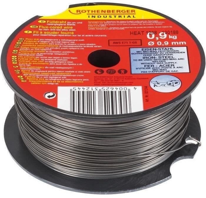 Welding wire ROTHENBERGER, 0.9 mm / 0.9 kg, with flux