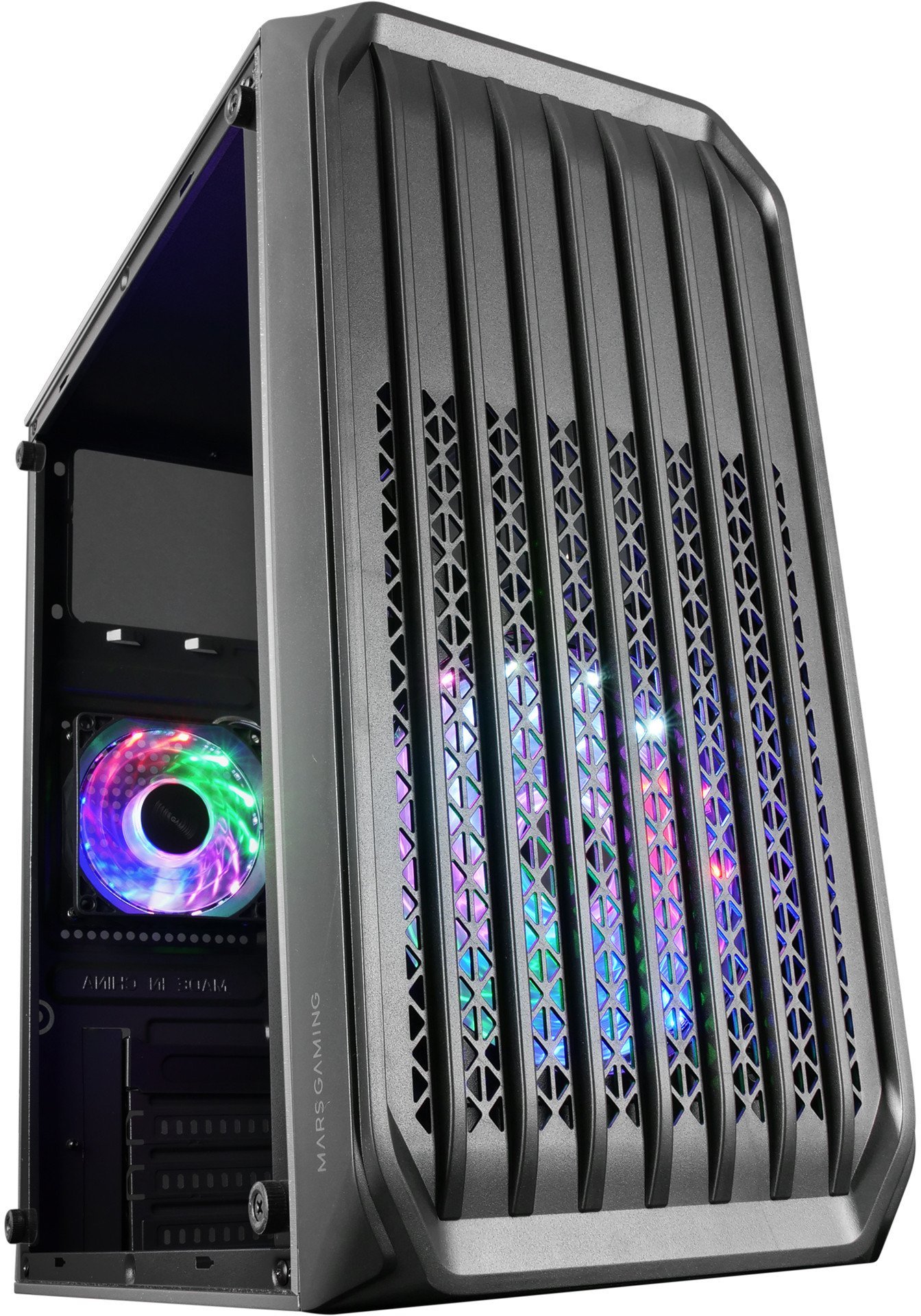 Mars Gaming MC-S2 PC Case mATX / FRGB / Window / MESH