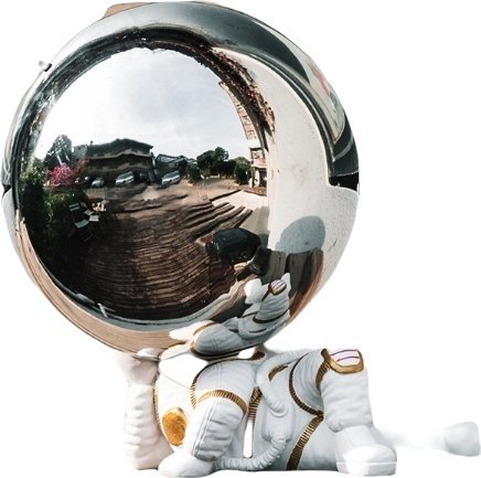Skarbonka Dekoracja Astronauta Leżący