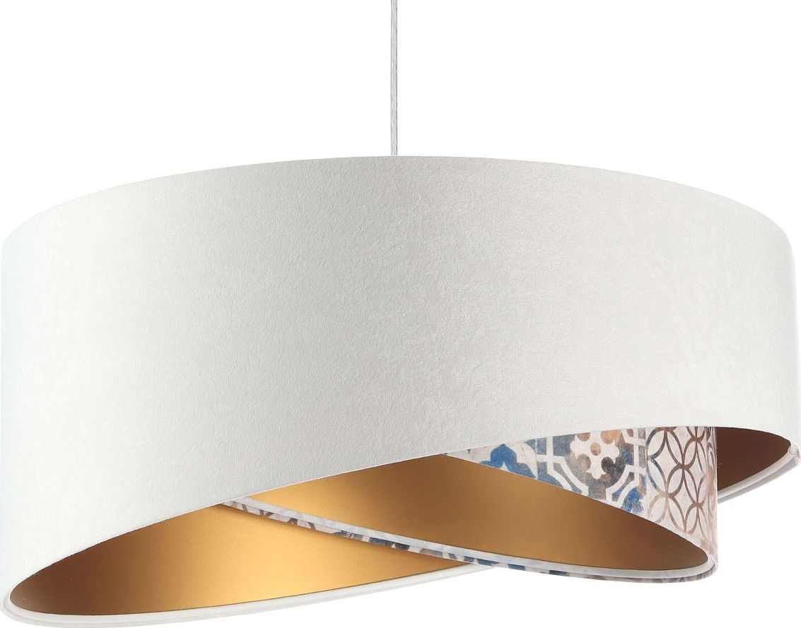 Lampa wisząca Lumes Biała asymetryczna lampa wisząca - EXX20-Olagos