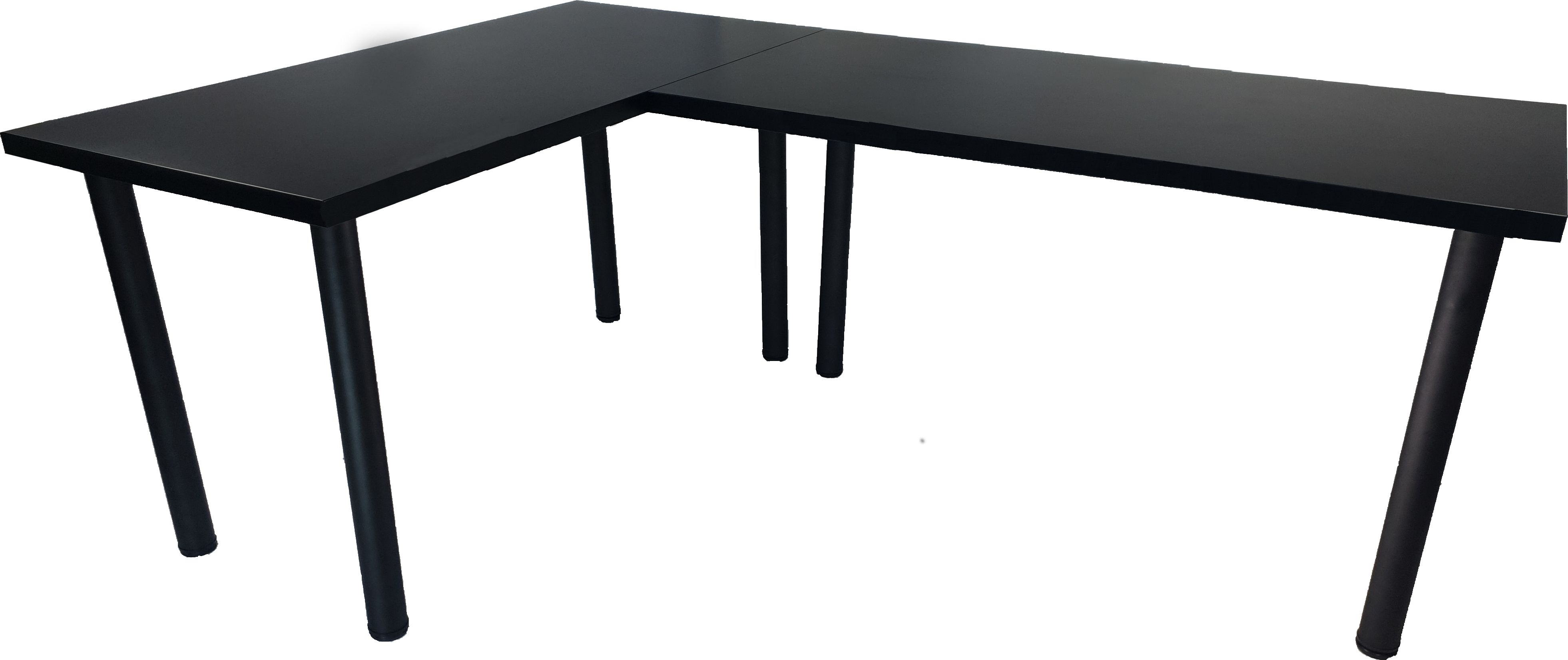 Biurko Daming Model 0 Czarne 202 cmx136 cm x 3,6 cm